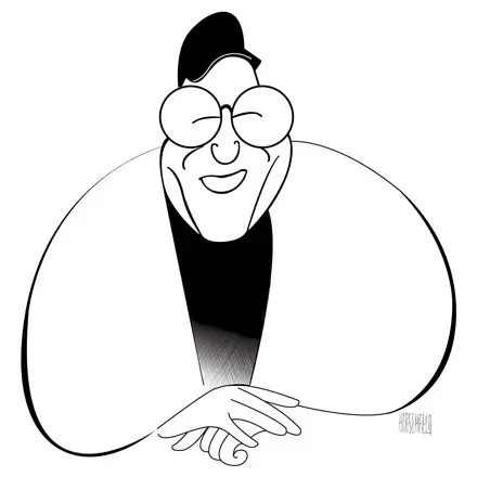 Slosberg Al Hirschfeld web cartoon